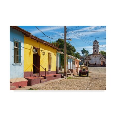 Trademark Fine Art Philippe Hugonnard 'Quiet Street in Trinidad' Canvas Art, 22x32 PH00723-C2232GG